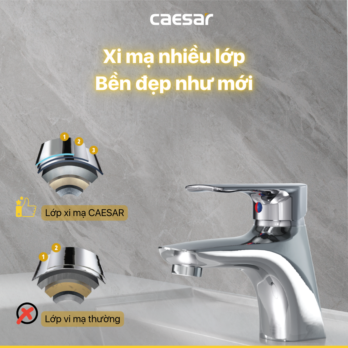 Vòi Lavabo Nóng Lạnh - B560CU - Ảnh 7