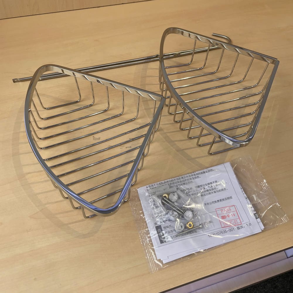 Kệ góc 2 tầng đựng xà phòng thép không gỉ 304 JOMOO 937011-1D-1 - Ảnh 7