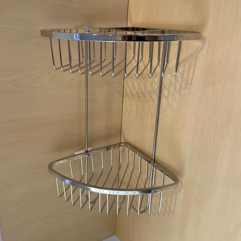 Kệ góc 2 tầng đựng xà phòng thép không gỉ 304 JOMOO 937011-1D-1 - Ảnh 4