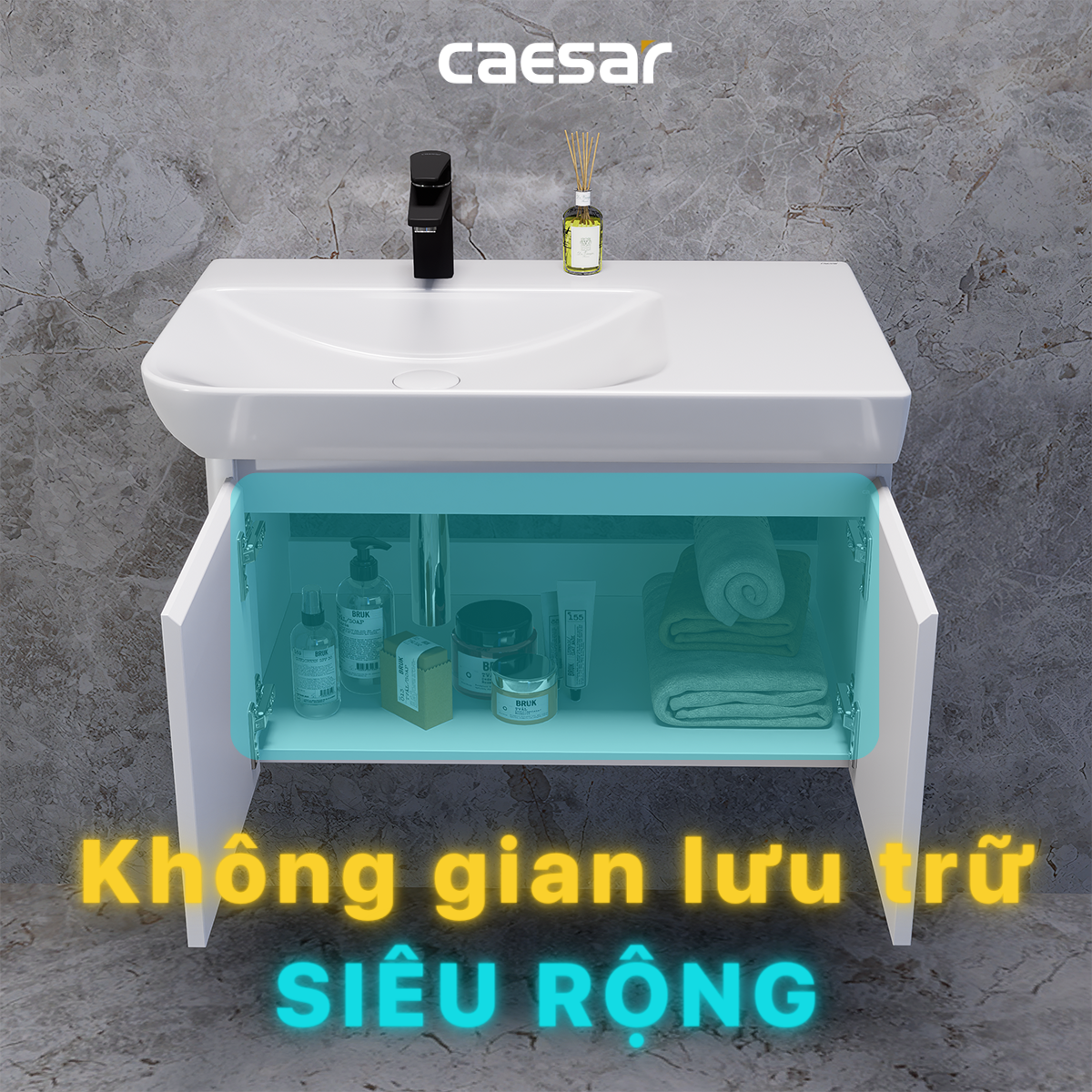 Lavabo + Tủ Treo - LF5372 + EH05372AV - Ảnh 10