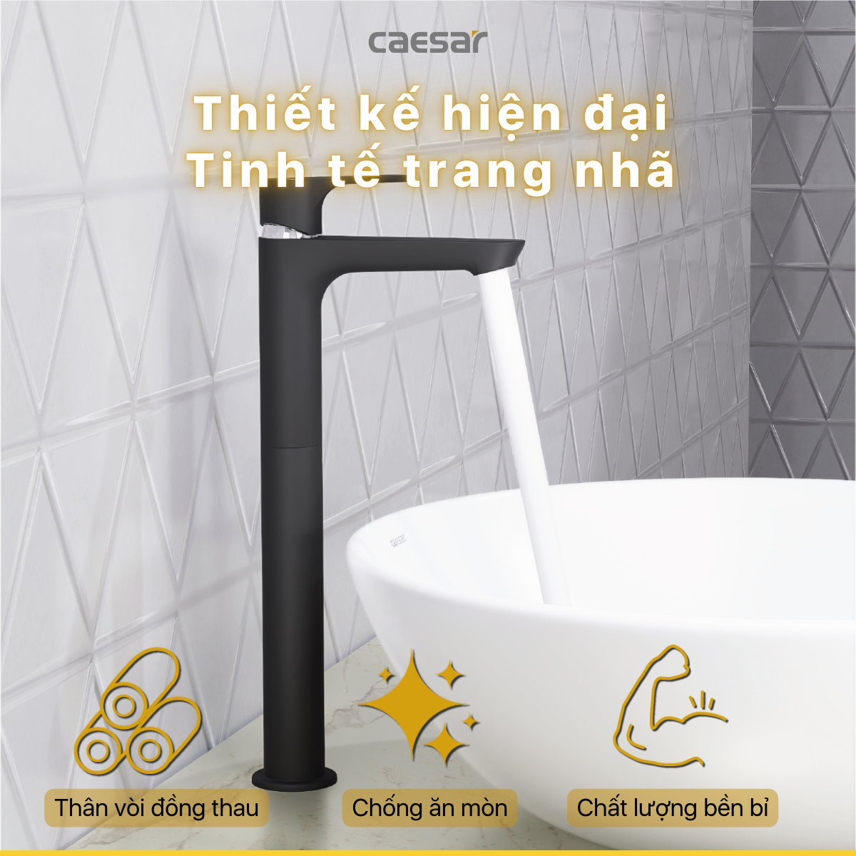 Vòi cao Lavabo Lạnh - B061CBU - Ảnh 6
