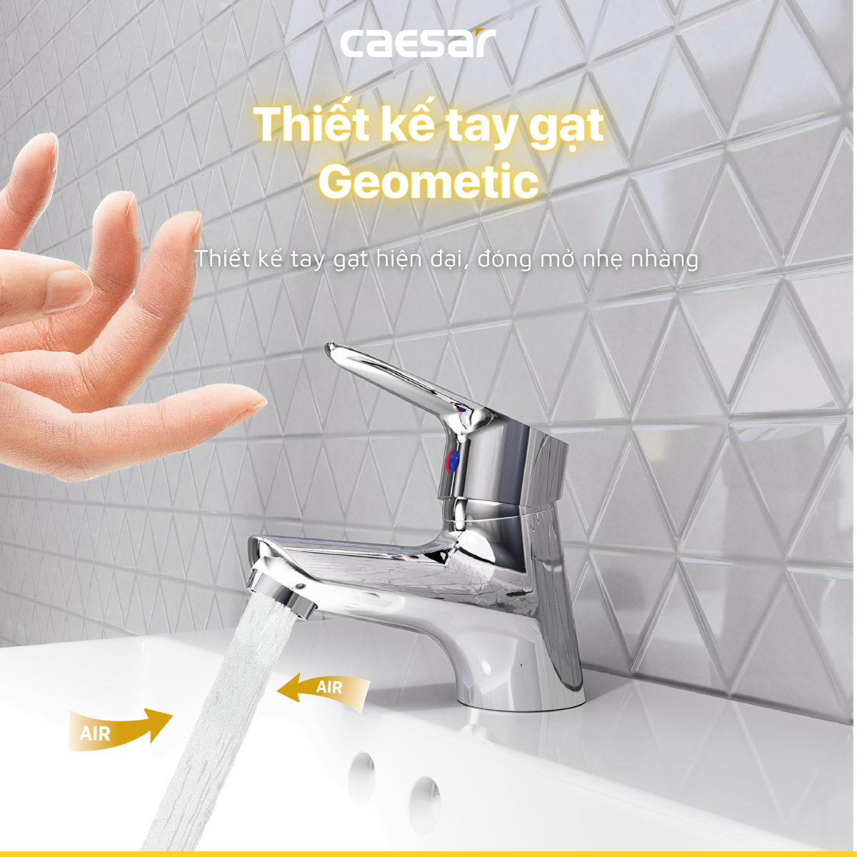 Vòi lavabo nóng lạnh B120CU - Ảnh 7