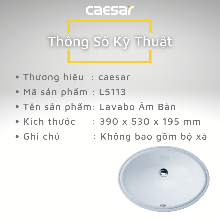 Lavabo Âm Bàn - L5113 - Ảnh 10