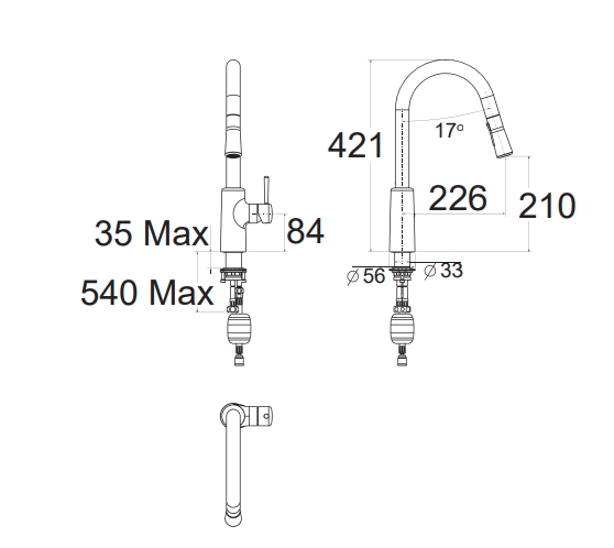 VÒI RỬA BÁT DÂY RÚT AMERICAN STANDARD 1009160000 - Ảnh 2