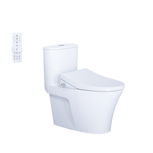 Bàn Cầu Một Khối kết hợp nắp điện tử - C1395F + TAF512H