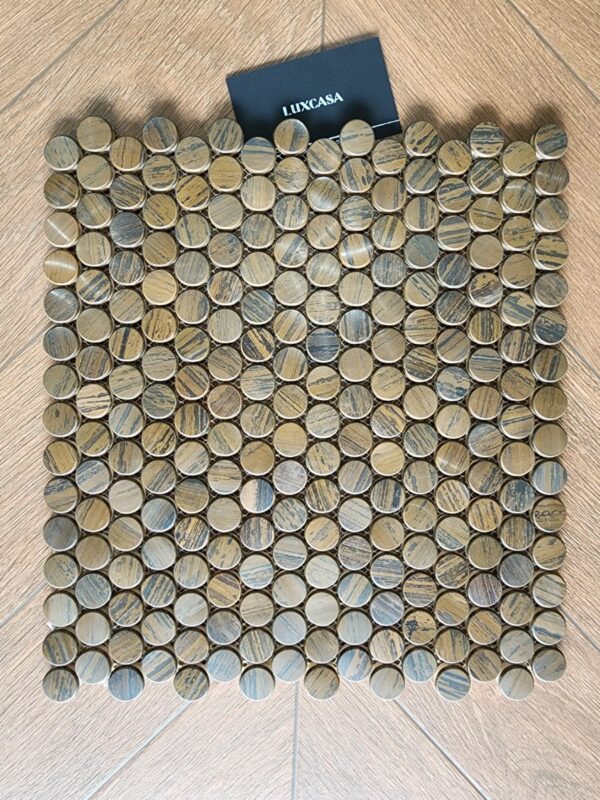 Gạch mosaic xà cừ tròn bi RAL005