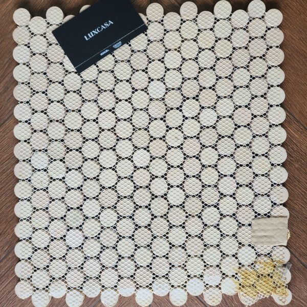 Gạch mosaic xà cừ tròn bi RAL005 - Ảnh 5