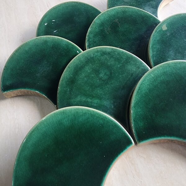 Gạch vảy cá 3D xanh lá Y22-4 - Ảnh 4