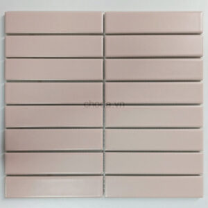 Gạch Mosaic Màu Hồng Mờ Nhập Khẩu Y33F802 | Y33F02M