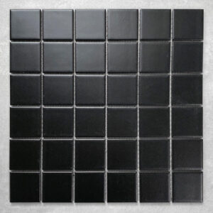 Gạch Mosaic Vuông Màu Đen Mờ T148098 | Y4808M