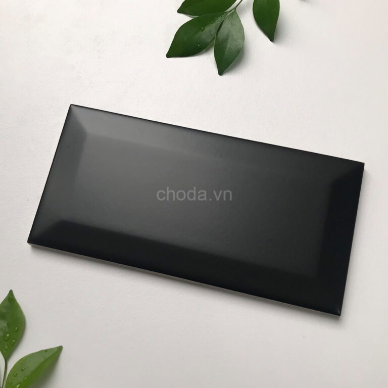 Gạch Thẻ Màu Đen 7.5×15 Nhập Khẩu M751507XY Men Mờ Vát