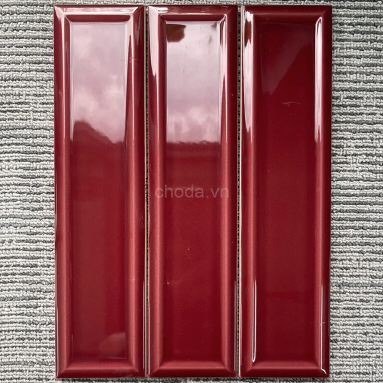 Gạch Thẻ Màu Đỏ 6.8×28 Nhập Khẩu K1768S | M6817S Men Bóng Lõm