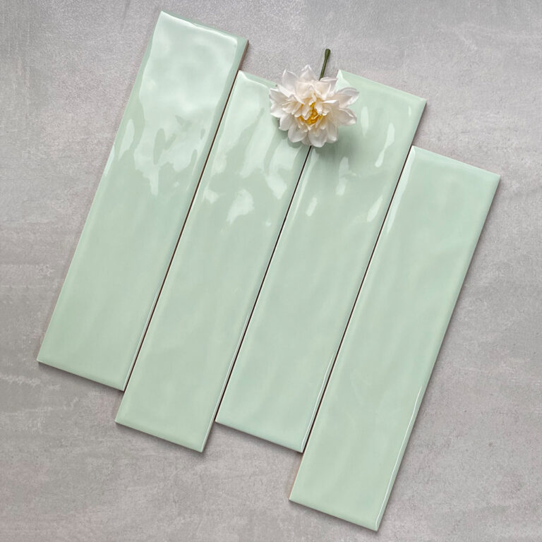 Gạch Thẻ Màu Xanh 7.5×30 Men Bóng Gợn T75306R