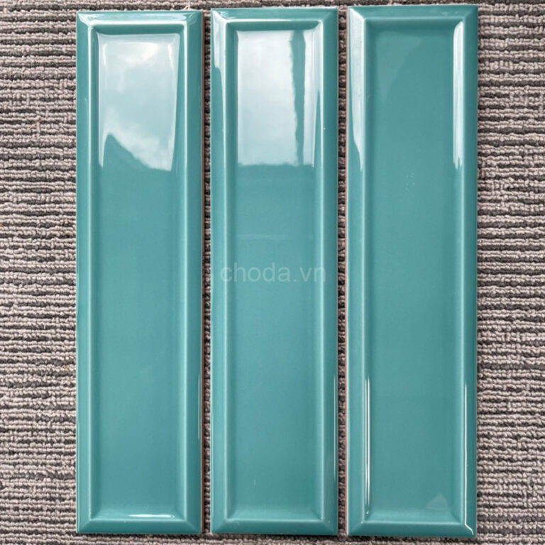 Gạch Thẻ Màu Xanh Ngọc 6.8×28 Nhập Khẩu K1868S-B | M6804S-B Men Bóng Lõm