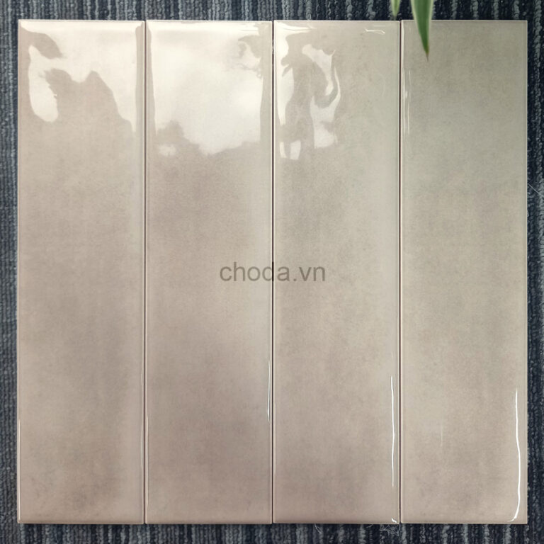 Gạch Thẻ Vân Xi Măng Nâu 7.5×30 Nhập Khẩu M7532P4 Men Bóng Gợn