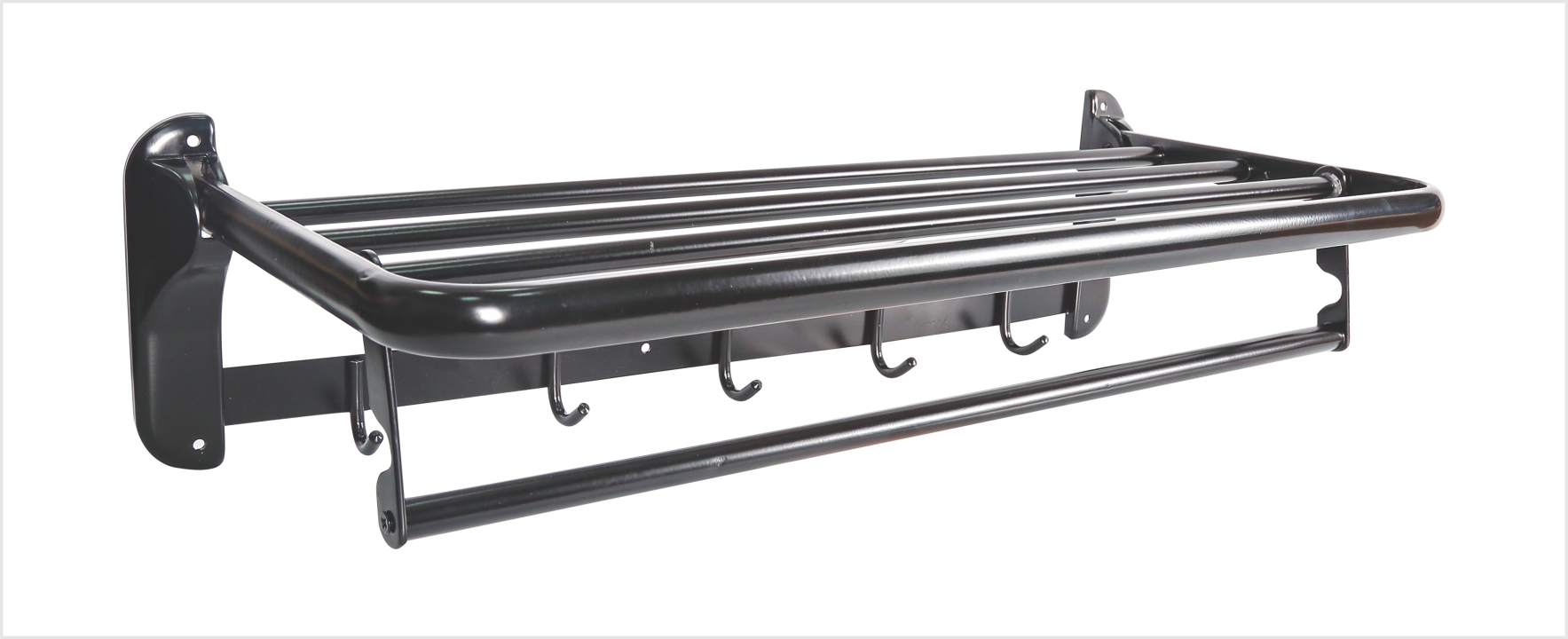 Máng khăn đen cao cấp Hoàng Thiện HT 888-7