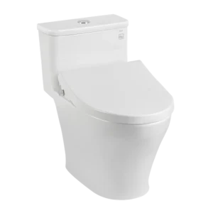 Bàn cầu một khối kèm nắp rửa cơ ECOWASHER MS857DE4 cao cấp, chính hãng | TOTO