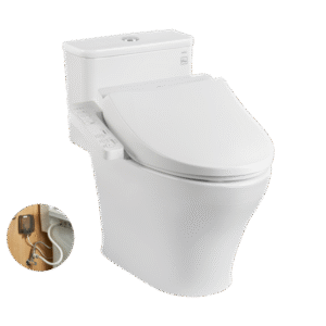Bàn cầu một khối kèm nắp rửa điện tử WASHLET dòng C2 cơ bản - TCF23710AAA MS857DW18 cao cấp, chính hãng | TOTO