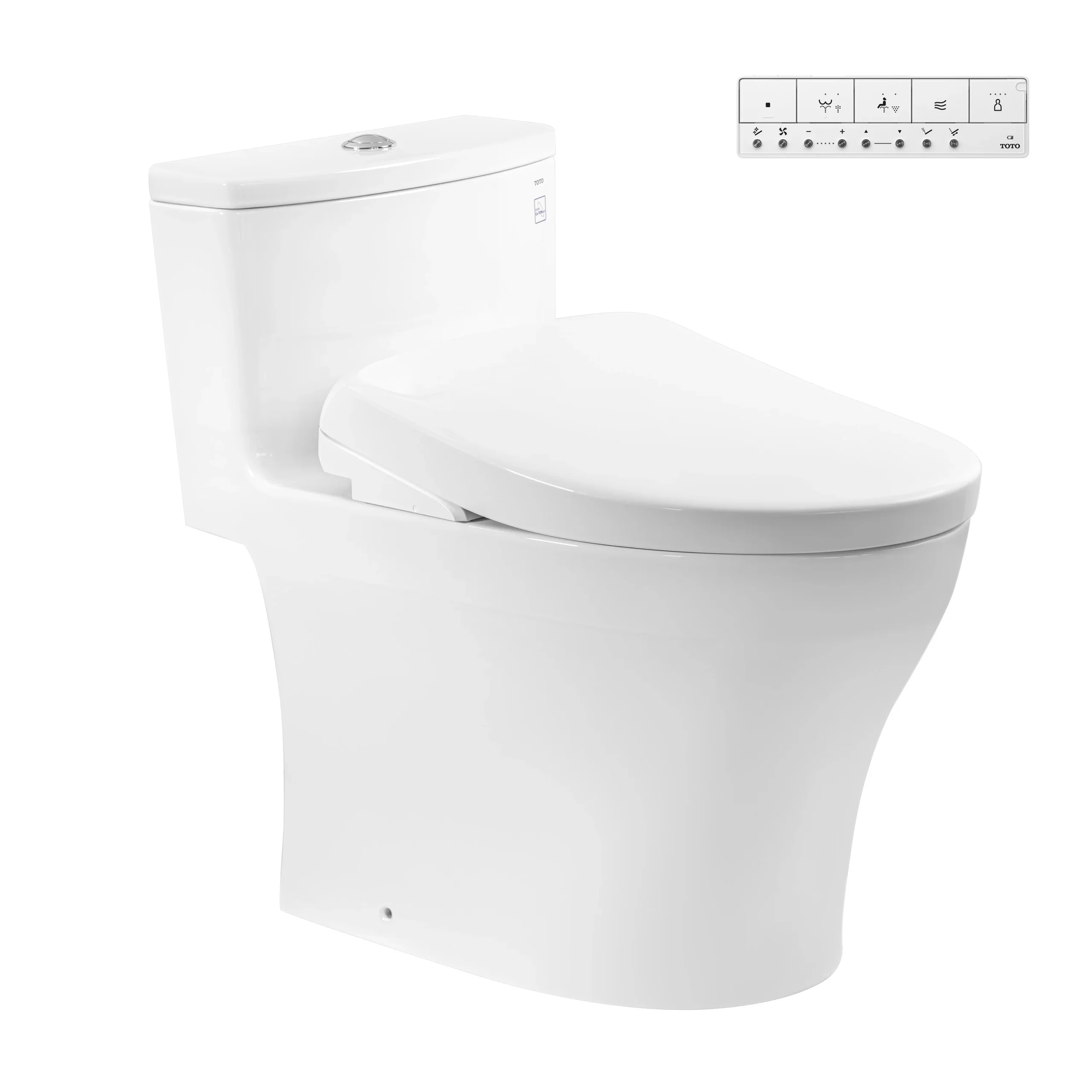 Bàn cầu 1 khối kèm nắp rửa điện tử WASHLET dòng S7 - TCF47360GAA MS885CDW23 cao cấp, chính hãng | TOTO