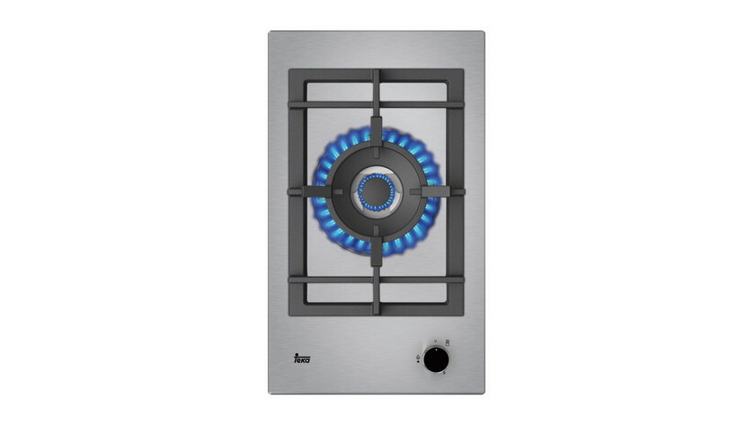 EFX 30.1 1G AI AL DR CI STAINLESS STEEL GAS HOB WITH FRONTAL CONTROL KNOBS OF BUTANE AND NATURAL GAS, 30CM