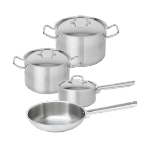 SET DE COCINA SET DE 7 PIEZAS DE ACERO INOXIDABLE APTO PARA TODO TIPO DE PLACAS