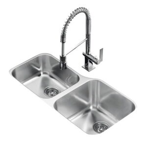 TU 34.18-L OFFSET UNDERMOUNT STAINLESS STEEL SINK