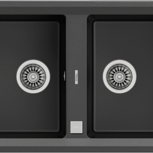 STONE 90 B-TG 2B INSET TEGRANITE SINK WITH TWO BOWLS