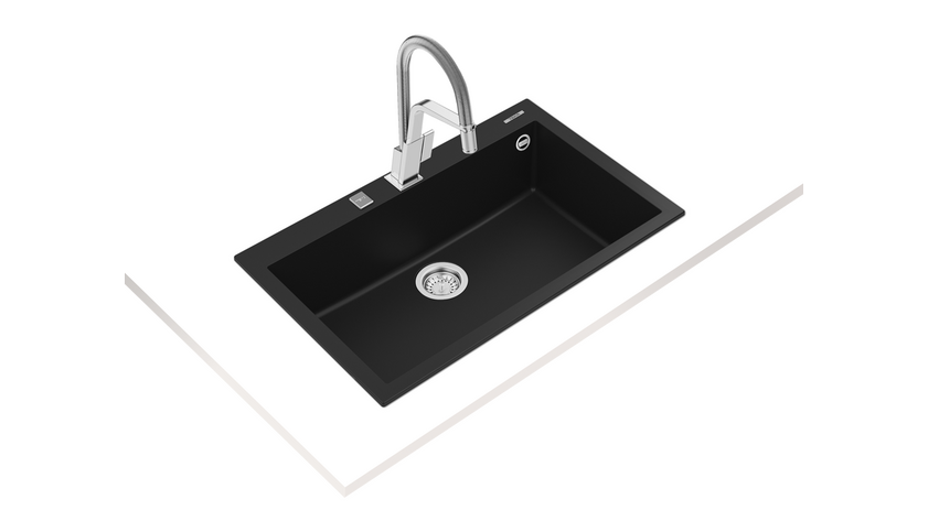 FORSQUARE 72.40 TG INSET TEGRANITE SINK WITH ONE BOWL