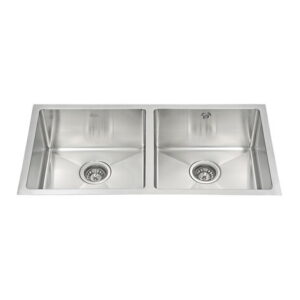 ARQ 2B 840 UNDERMOUNT STAINLESS STEEL SINK TWO BOWLS