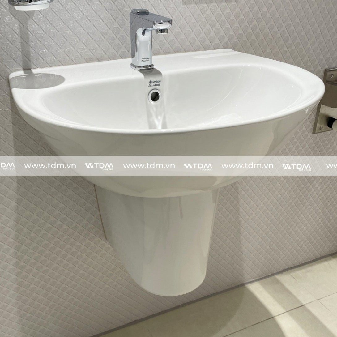 Lavabo American Standard 0953-WT/0712-WT Treo Tường - Ảnh 5