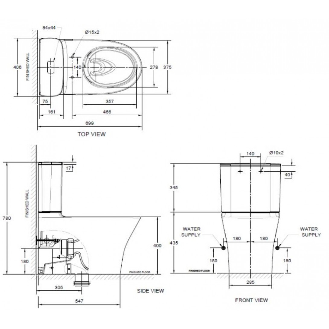 Bồn Cầu American Standard 2622-WT (WP2622) Signature - Ảnh 3