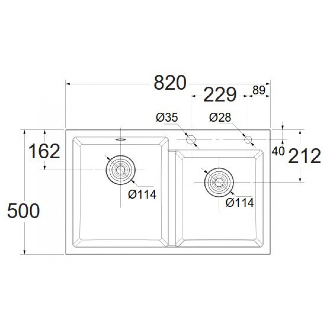 Chậu Rửa Chén Bát American Standard FFASX902 1013672430 Hai Hộc Màu Đen - Ảnh 3