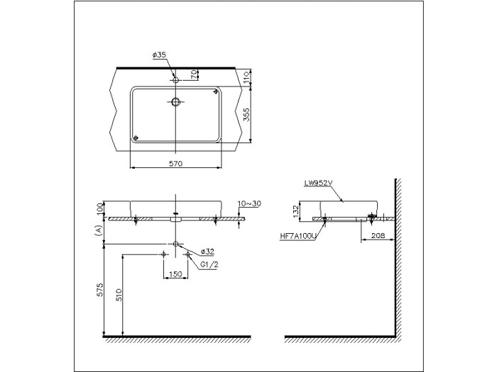 Chậu đặt bàn LT952 cao cấp, chính hãng | TOTO - Ảnh 3
