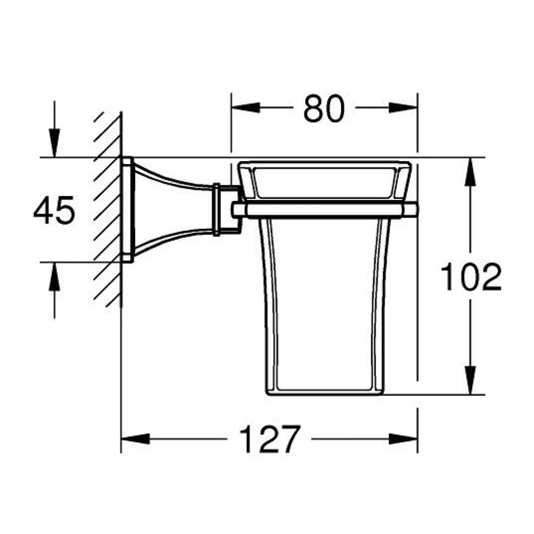 Kệ Ly Grohe 40626IG0 Grandera Gắn Tường - Ảnh 3