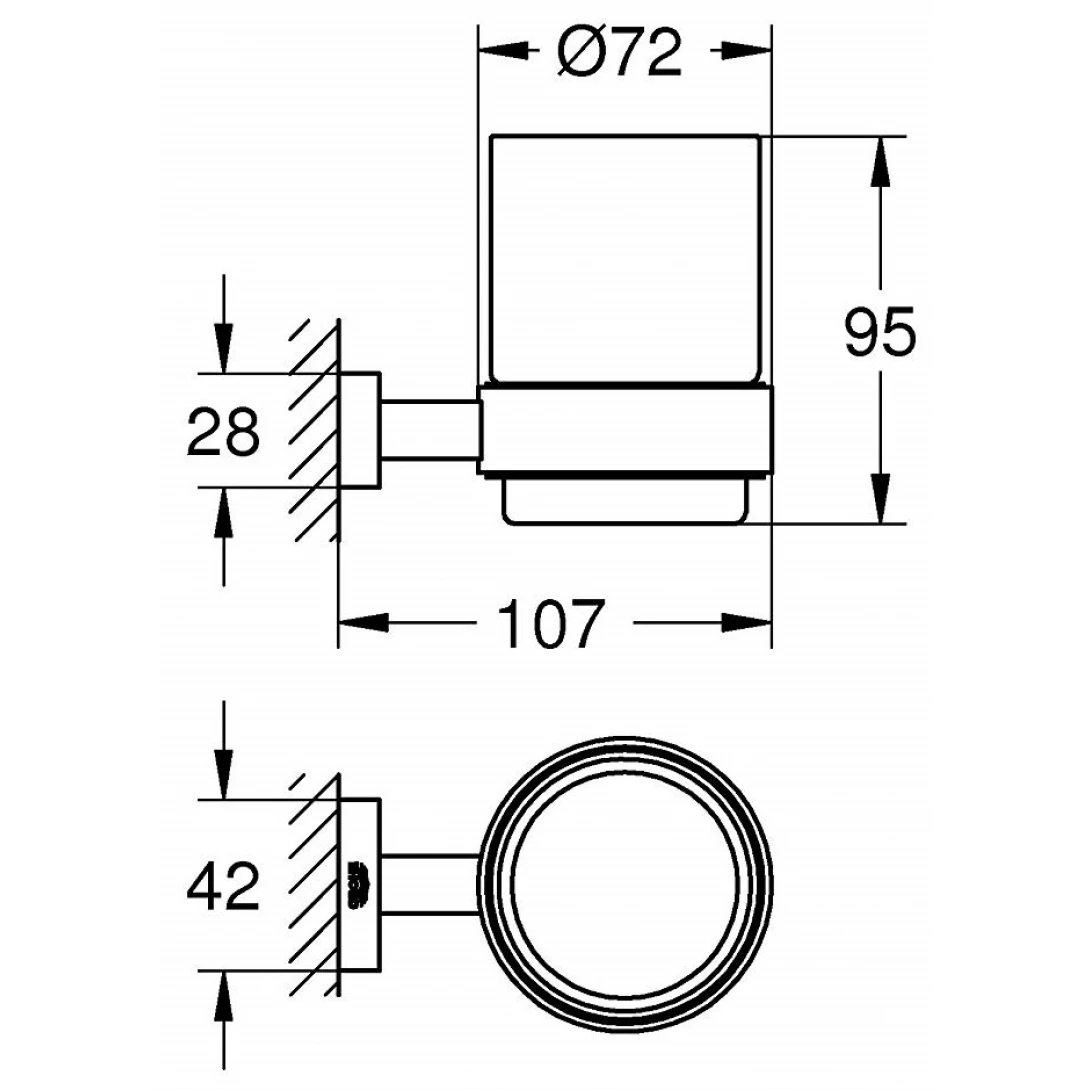 Kệ Ly Grohe 40755001 Essentials Cube - Ảnh 3