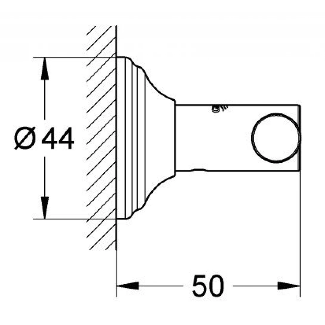 Móc Áo Grohe 40656001 Essentials Authentic Robe Hook - Ảnh 3