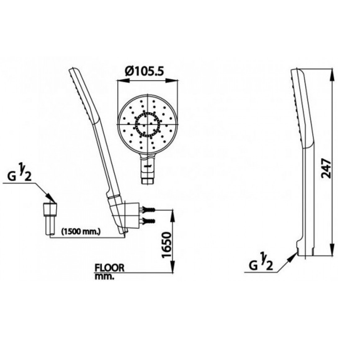 Tay Sen 1 Chức Năng COTTO Z10D#GR(HM) Màu Vàng - Ảnh 3