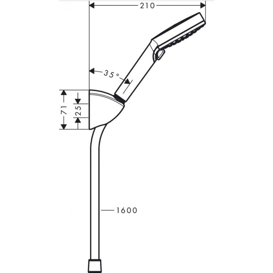 Tay Sen Tắm Hansgrohe 26273007 Cầm Tay - Ảnh 3