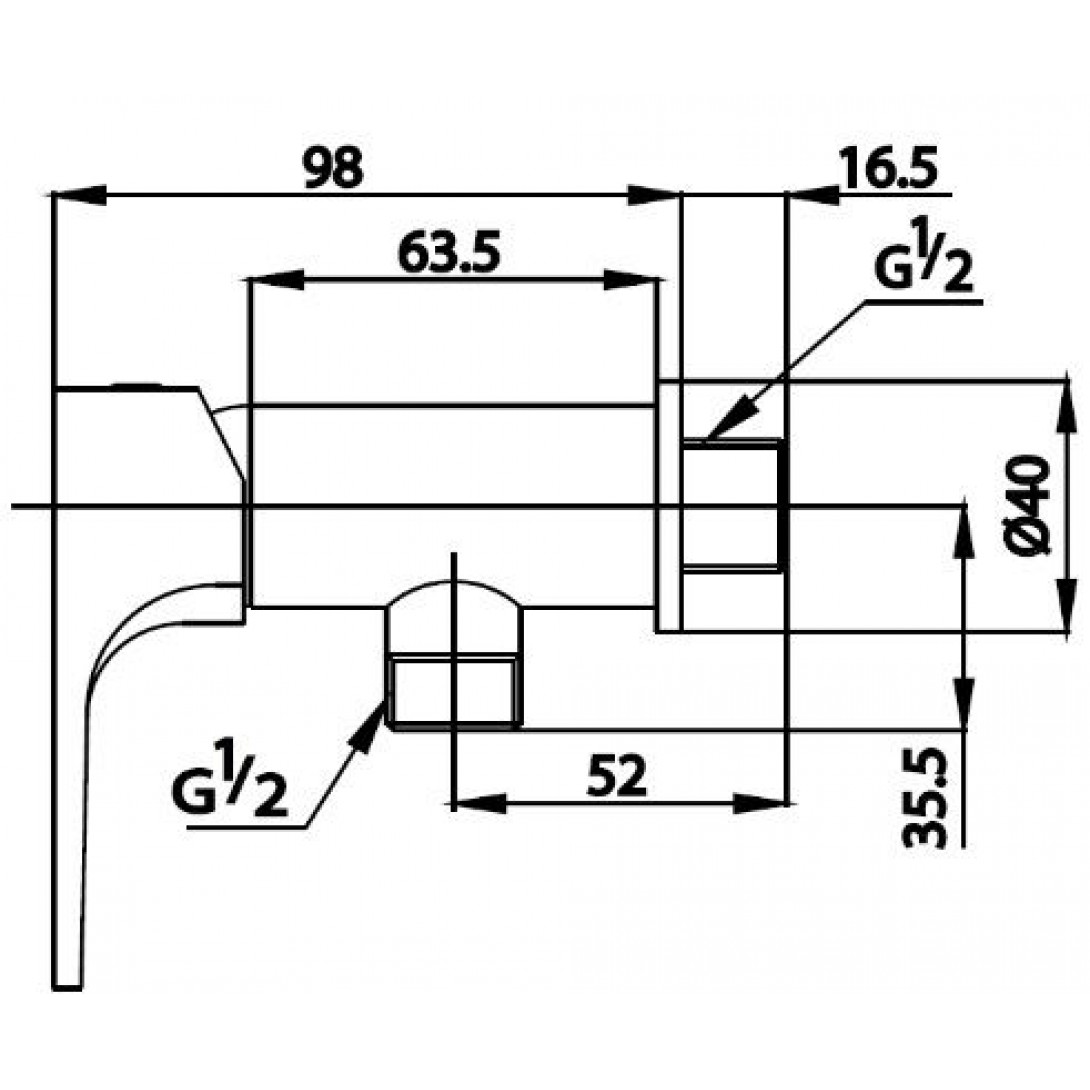 Van Điều Chỉnh Âm Tường Lạnh Cotto CT1161A - Ảnh 3
