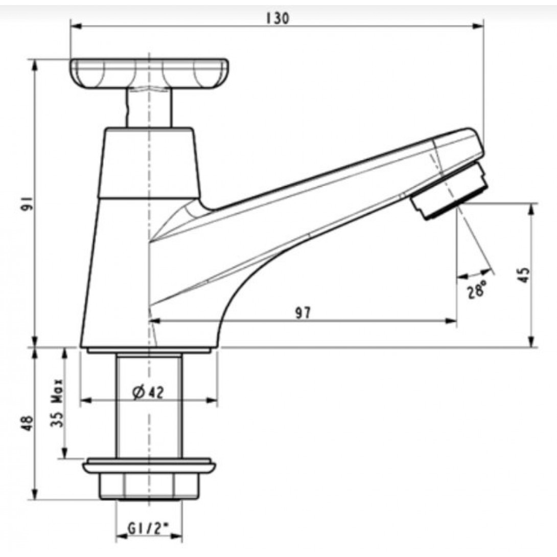 Vòi Lavabo American Standard WF-T701 (WFT701) Lạnh Winston - Ảnh 3