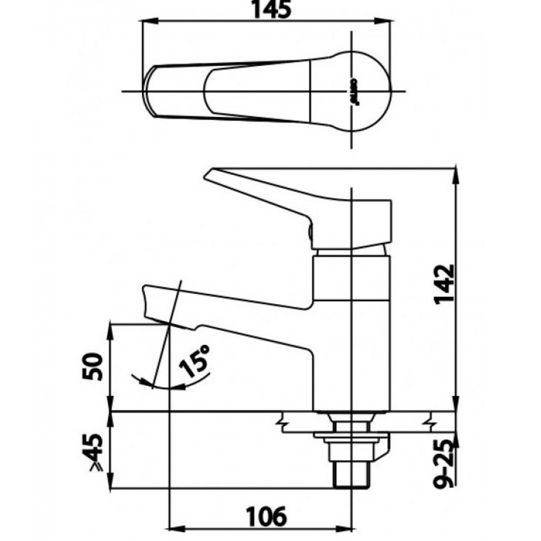 Vòi Lavabo COTTO CT1166AE(HM) NEXT III Lạnh - Ảnh 3
