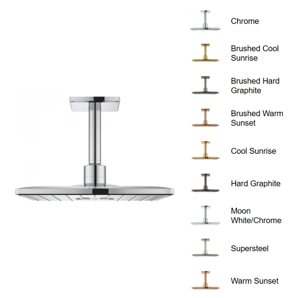 Bộ bát sen gắn trần Rainshower SmartActive GROHE 26481000 - Ảnh 2