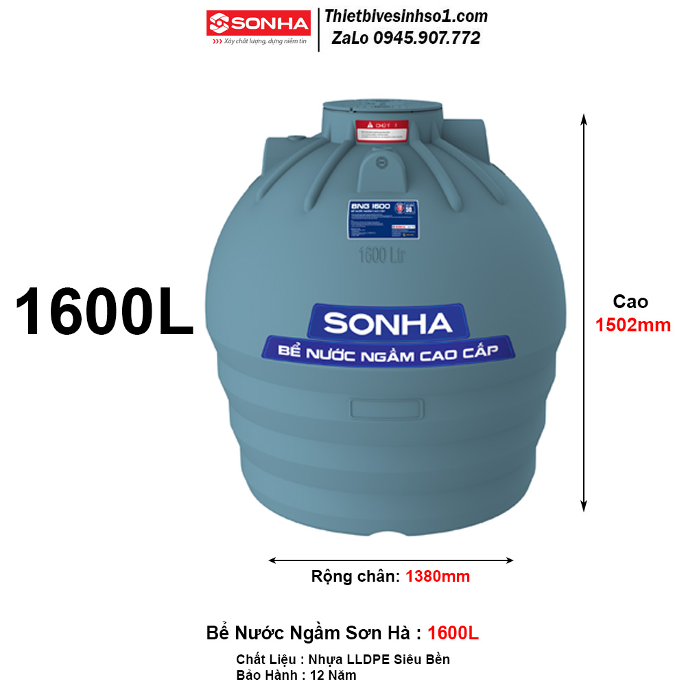 Bể Ngầm Sơn Hà BNG1600