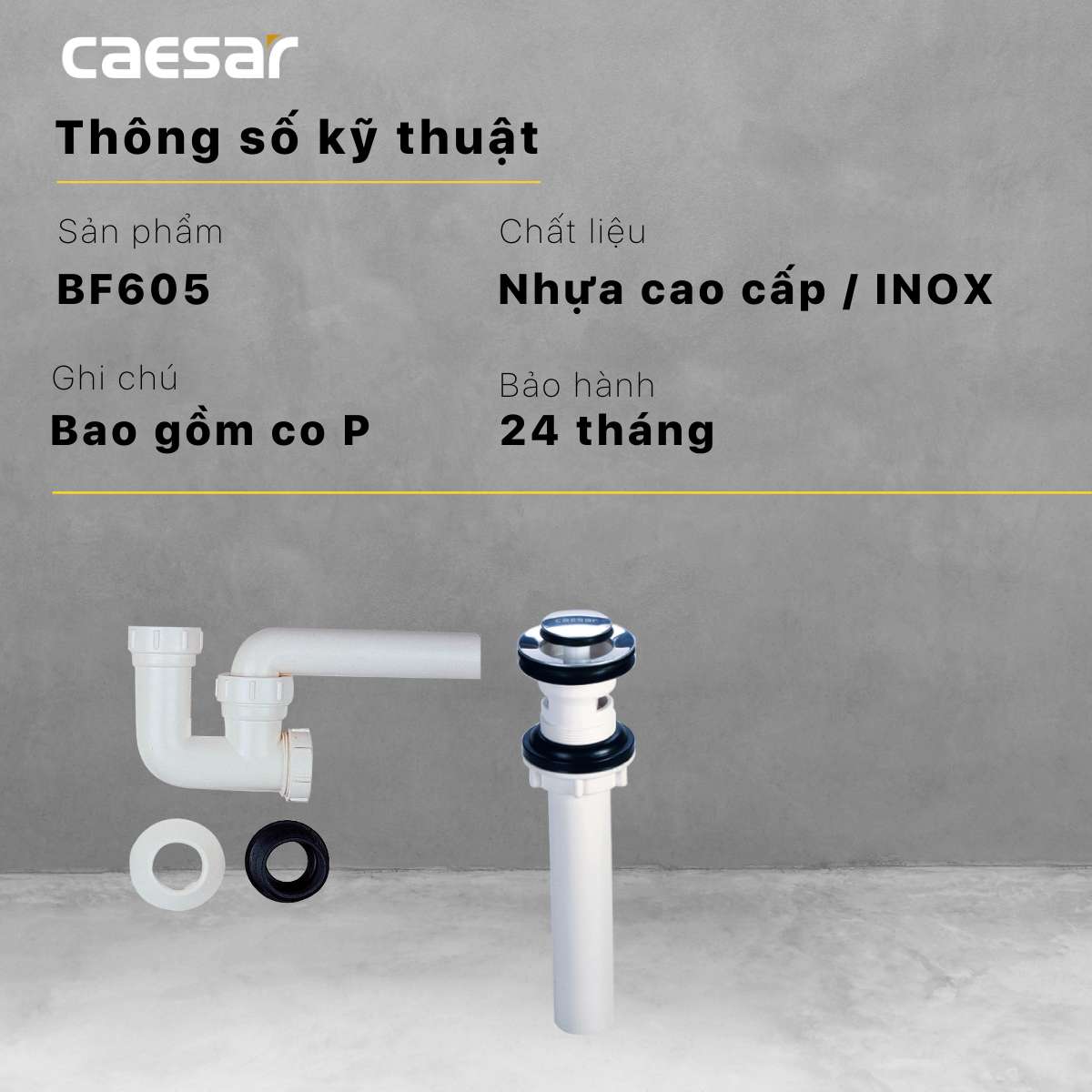 Bộ xả nhấn Caesar BF605 - Ảnh 9