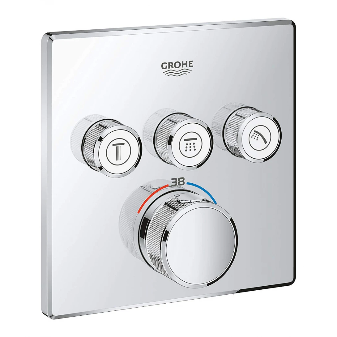 Bộ Trộn Âm Ổn Nhiệt Grohe SmartControl 29126000 + 35600000 Gắn Tường - Ảnh 3