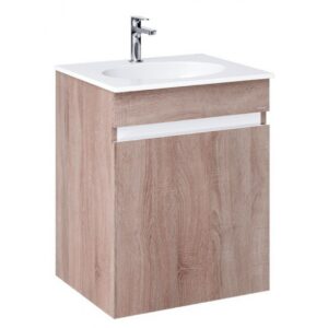 Bộ Tủ Lavabo Treo Caesar L5022/EH15022AW7V Màu Vân Gỗ