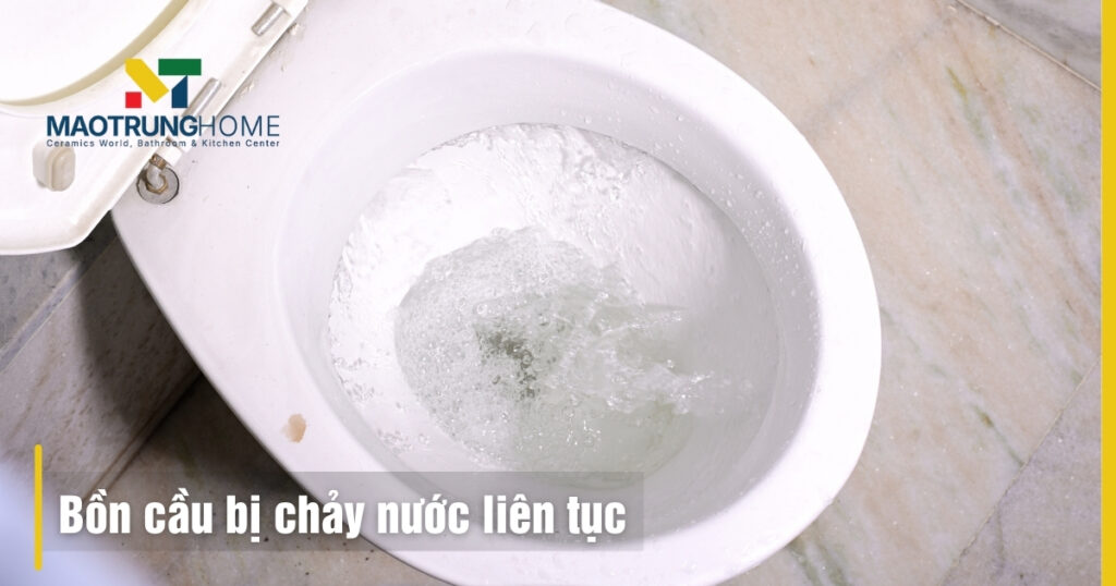 Bồn cầu chảy nước liên tục
