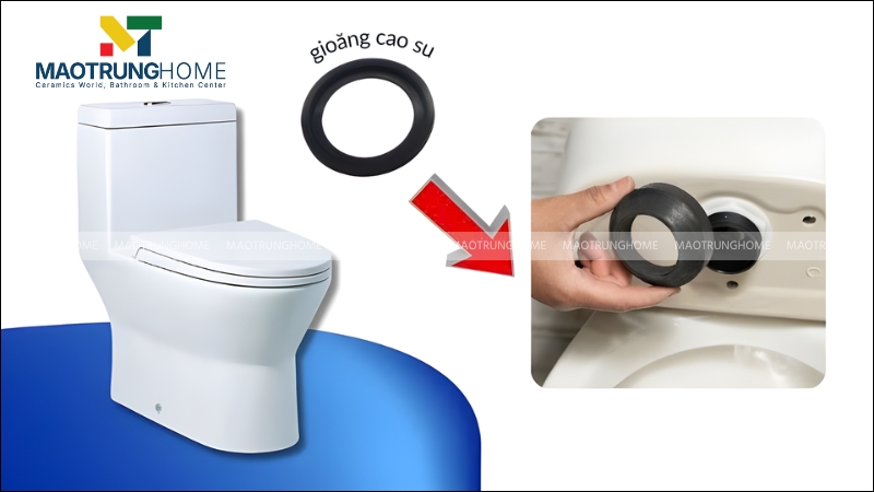 Gioăng cao su bị mòn sau thời gian dài sử dụng