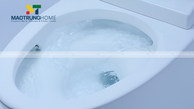 Công nghệ xả mạnh mẽ, tiết kiệm nước tối ưu