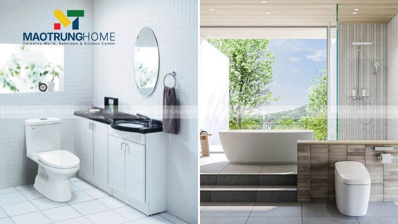 Lựa chọn toilet theo diện tích